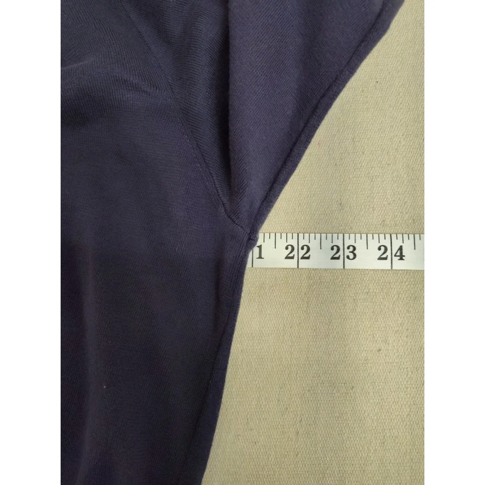 Polo Ralph Lauren Mens V-Neck Sweater Navy Blue 100% Pima Cotton Large Pony Logo